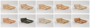 Adriano Bed Frames in various woods